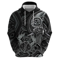 Personalised Polynesia Zodiac Cancer Hoodie Galaxy Polynesian Pattern Chest Tattoo Style LT14 - Polynesian Pride