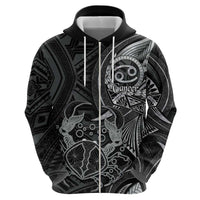 Personalised Polynesia Zodiac Cancer Hoodie Galaxy Polynesian Pattern Chest Tattoo Style LT14 - Polynesian Pride
