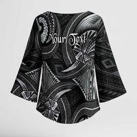Personalised Polynesia Zodiac Cancer Kimono Sleeve Blouse Galaxy Polynesian Pattern Chest Tattoo Style LT14 - Polynesian Pride