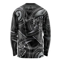 Personalised Polynesia Zodiac Cancer Long Sleeve Shirt Galaxy Polynesian Pattern Chest Tattoo Style LT14 - Polynesian Pride