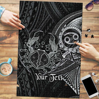 Personalised Polynesia Zodiac Cancer Puzzle Galaxy Polynesian Pattern Chest Tattoo Style LT14 Black - Polynesian Pride
