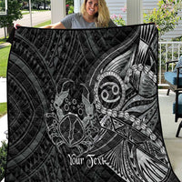 Personalised Polynesia Zodiac Cancer Quilt Galaxy Polynesian Pattern Chest Tattoo Style LT14 Black - Polynesian Pride