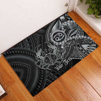 Personalised Polynesia Zodiac Cancer Rubber Doormat Galaxy Polynesian Pattern Chest Tattoo Style LT14 - Polynesian Pride