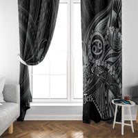 Personalised Polynesia Zodiac Cancer Window Curtain Galaxy Polynesian Pattern Chest Tattoo Style LT14 - Polynesian Pride