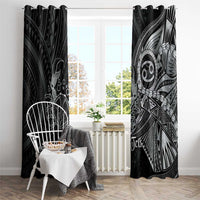 Personalised Polynesia Zodiac Cancer Window Curtain Galaxy Polynesian Pattern Chest Tattoo Style LT14 - Polynesian Pride