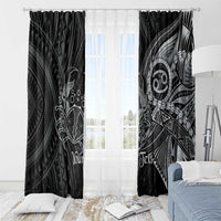 Personalised Polynesia Zodiac Cancer Window Curtain Galaxy Polynesian Pattern Chest Tattoo Style LT14 - Polynesian Pride