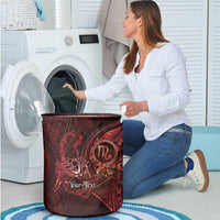 Personalised Polynesia Zodiac Scorpio Laundry Basket Galaxy Polynesian Pattern Chest Tattoo Style LT14 - Polynesian Pride