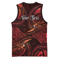 Personalised Polynesia Zodiac Scorpio Basketball Jersey Galaxy Polynesian Pattern Chest Tattoo Style LT14 - Polynesian Pride