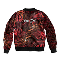 Personalised Polynesia Zodiac Scorpio Bomber Jacket Galaxy Polynesian Pattern Chest Tattoo Style LT14 - Polynesian Pride