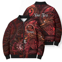 Personalised Polynesia Zodiac Scorpio Bomber Puffer Jacket Galaxy Polynesian Pattern Chest Tattoo Style LT14 - Polynesian Pride