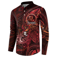 Personalised Polynesia Zodiac Scorpio Button Sweatshirt Galaxy Polynesian Pattern Chest Tattoo Style LT14 - Polynesian Pride