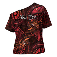 Personalised Polynesia Zodiac Scorpio Cross Shoulder Shirt Galaxy Polynesian Pattern Chest Tattoo Style LT14 - Polynesian Pride