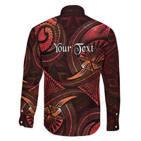 Personalised Polynesia Zodiac Scorpio Family Matching Long Sleeve Bodycon Dress and Hawaiian Shirt Galaxy Polynesian Pattern Chest Tattoo Style