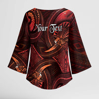 Personalised Polynesia Zodiac Scorpio Kimono Sleeve Blouse Galaxy Polynesian Pattern Chest Tattoo Style LT14 - Polynesian Pride