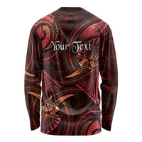 Personalised Polynesia Zodiac Scorpio Long Sleeve Shirt Galaxy Polynesian Pattern Chest Tattoo Style LT14 - Polynesian Pride