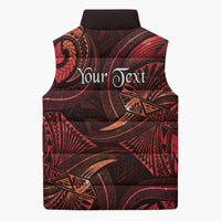 Personalised Polynesia Zodiac Scorpio Sleeveless Puffer Jacket Galaxy Polynesian Pattern Chest Tattoo Style LT14 - Polynesian Pride