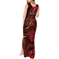 Personalised Polynesia Zodiac Scorpio Tank Maxi Dress Galaxy Polynesian Pattern Chest Tattoo Style LT14 - Polynesian Pride