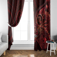 Personalised Polynesia Zodiac Scorpio Window Curtain Galaxy Polynesian Pattern Chest Tattoo Style LT14 - Polynesian Pride