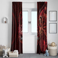Personalised Polynesia Zodiac Scorpio Window Curtain Galaxy Polynesian Pattern Chest Tattoo Style LT14 - Polynesian Pride