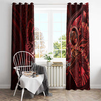 Personalised Polynesia Zodiac Scorpio Window Curtain Galaxy Polynesian Pattern Chest Tattoo Style LT14 - Polynesian Pride