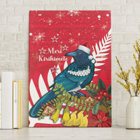 New Zealand Christmas In July Canvas Wall Art Tui Bird With Kowhai Meri Kirihimete