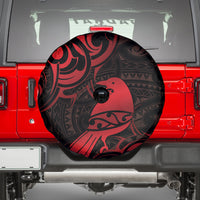 New Zealand Tui Bird Spare Tire Cover Aotearoa Maori Pattern - Red LT14 - Polynesian Pride