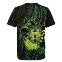 Kia Orana Kuki Airani Rugby Jersey Cook Islands Tangaroa God Tatau Green