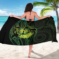 Kia Orana Kuki Airani Sarong Cook Islands Tangaroa God Tatau Green