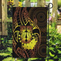 Kia Orana Kuki Airani Garden Flag Cook Islands Tangaroa God Tatau Gold