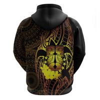 Kia Orana Kuki Airani Hoodie Cook Islands Tangaroa God Tatau Gold