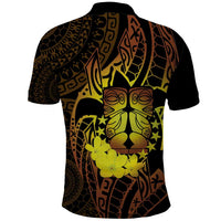 Kia Orana Kuki Airani Polo Shirt Cook Islands Tangaroa God Tatau Gold