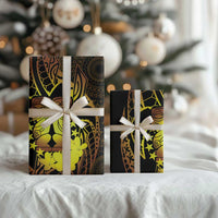 Kia Orana Kuki Airani Wrapping Paper Cook Islands Tangaroa God Tatau Gold - Polynesian Pride