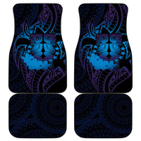 Kia Orana Kuki Airani Car Mats Cook Islands Tangaroa God Tatau Purple