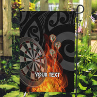 Personalised Aotearoa Darts Garden Flag Maori Koru Flaming Dartboard
