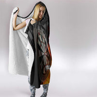 Personalised Aotearoa Darts Hooded Blanket Maori Koru Flaming Dartboard LT14 - Polynesian Pride
