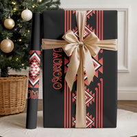 Aotearoa Atua Ruaumoko Wrapping Paper Maori Powerful God Taniko Motifs LT14 - Polynesian Pride
