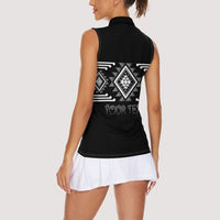 Aotearoa Atua Rehua Personalised Women Sleeveless Polo Shirt Maori God Of Healing Taniko Motifs LT14 - Polynesian Pride