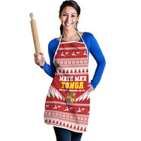 Tonga Rugby Christmas Apron Mate Maa Tonga Ngatu Pattern LT14 - Polynesian Pride