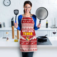 Tonga Rugby Christmas Apron Mate Maa Tonga Ngatu Pattern LT14 - Polynesian Pride
