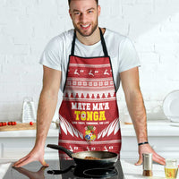 Tonga Rugby Christmas Apron Mate Maa Tonga Ngatu Pattern LT14 - Polynesian Pride