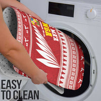 Tonga Rugby Christmas Bathroom Set Mate Maa Tonga Ngatu Pattern - Polynesian Pride