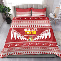 Tonga Rugby Christmas Bedding Set Mate Maa Tonga Ngatu Pattern LT14 - Polynesian Pride