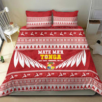 Tonga Rugby Christmas Bedding Set Mate Maa Tonga Ngatu Pattern LT14 - Polynesian Pride