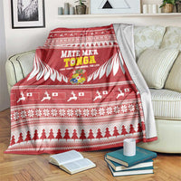 Tonga Rugby Christmas Blanket Mate Maa Tonga Ngatu Pattern LT14 Red - Polynesian Pride