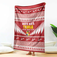 Tonga Rugby Christmas Blanket Mate Maa Tonga Ngatu Pattern LT14 - Polynesian Pride
