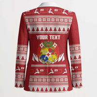 Personalised Tonga Rugby Christmas Blazer Mate Maa Tonga Ngatu Pattern - Polynesian Pride