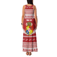 Personalised Tonga Rugby Christmas Family Matching Tank Maxi Dress and Hawaiian Shirt Mate Maa Tonga Ngatu Pattern LT14 - Polynesian Pride