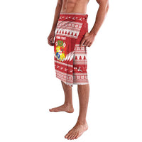 Personalised Tonga Rugby Christmas Lavalava Mate Maa Tonga Ngatu Pattern LT14 - Polynesian Pride