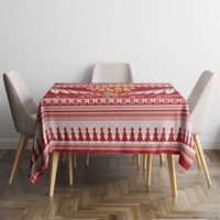 Tonga Rugby Christmas Tablecloth Mate Maa Tonga Ngatu Pattern LT14 - Polynesian Pride