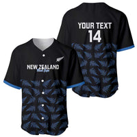 New Zealand Silver Fern Cricket Custom Baseball Jersey Black Cap T20 Version LT14 - Polynesian Pride